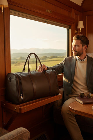 Mala para viagem em couro floater Magnus