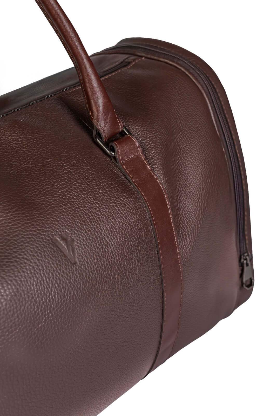 Mala para viagem em couro floater Magnus - Enluaze