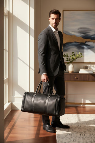 Mala para viagem em couro floater Magnus