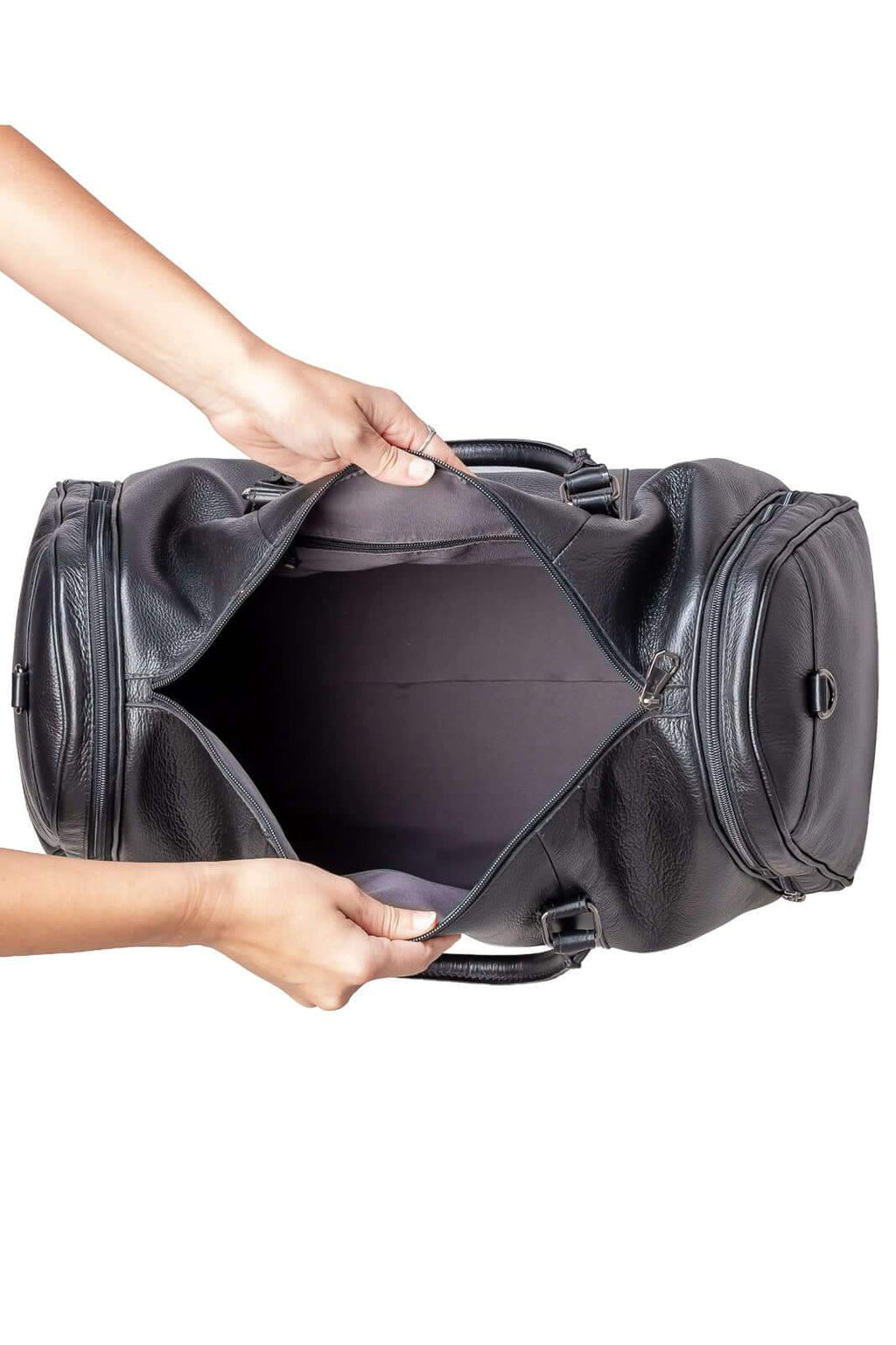 Mala para viagem em couro floater Magnus - Enluaze