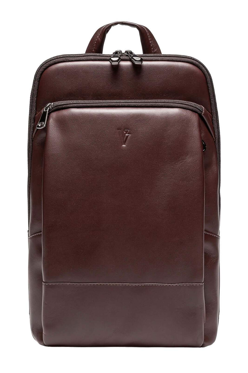 Mochila masculina slim para notebook couro italiano Otávio - Enluaze