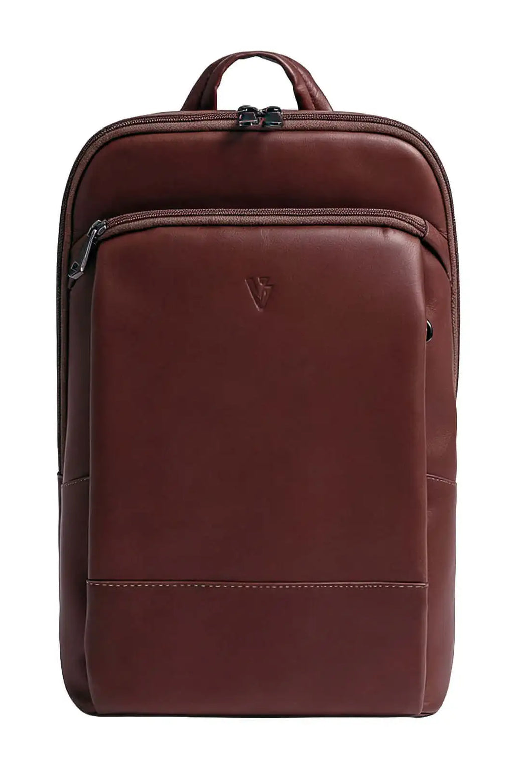 Mochila masculina slim para notebook couro italiano Otávio - Enluaze