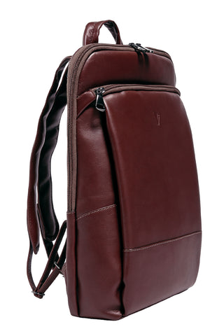 Mochila masculina slim para notebook couro italiano Otávio