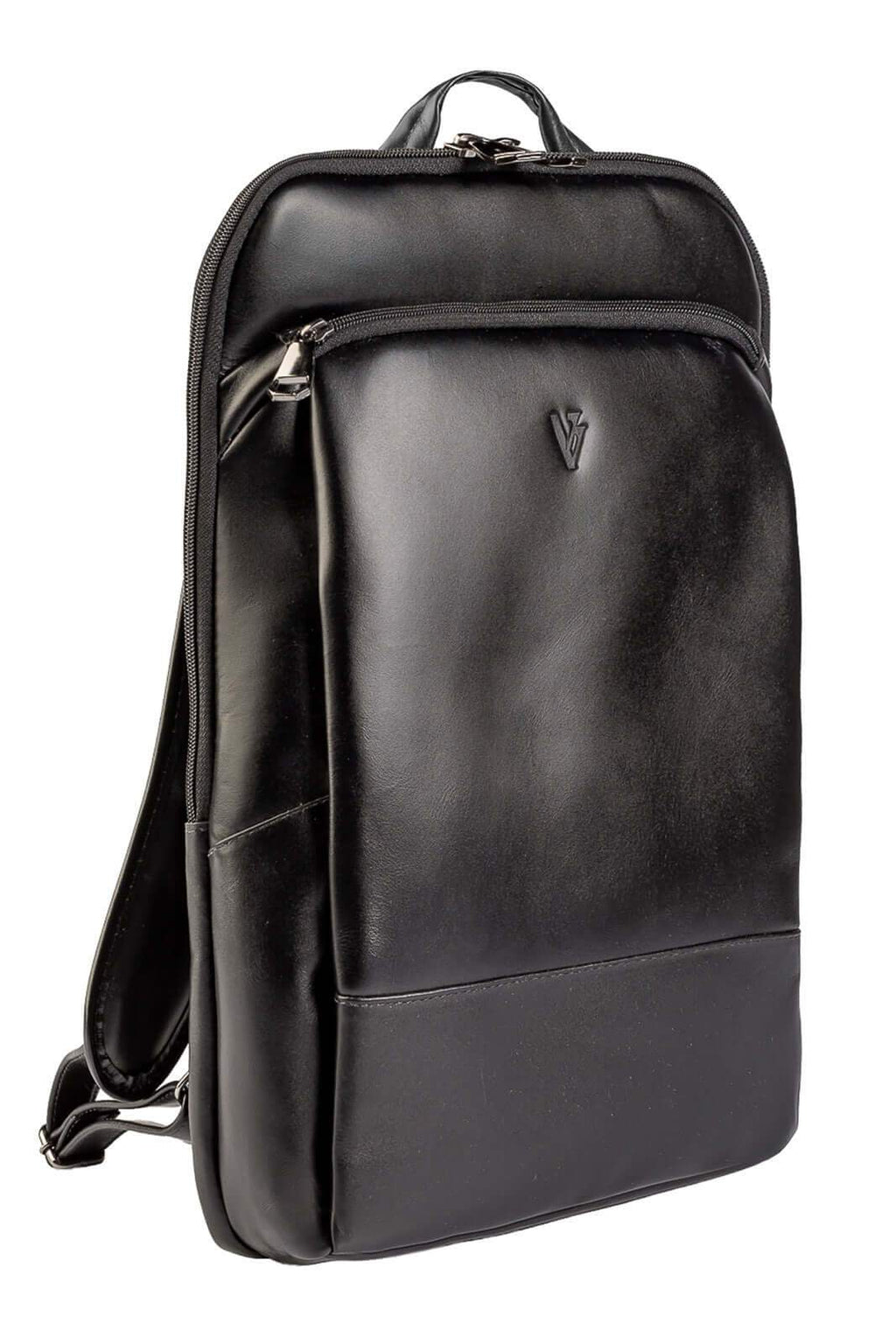 Mochila masculina slim para notebook couro italiano Otávio - Enluaze