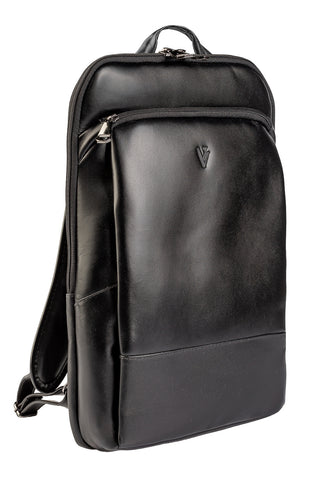 Mochila masculina slim para notebook couro italiano Otávio