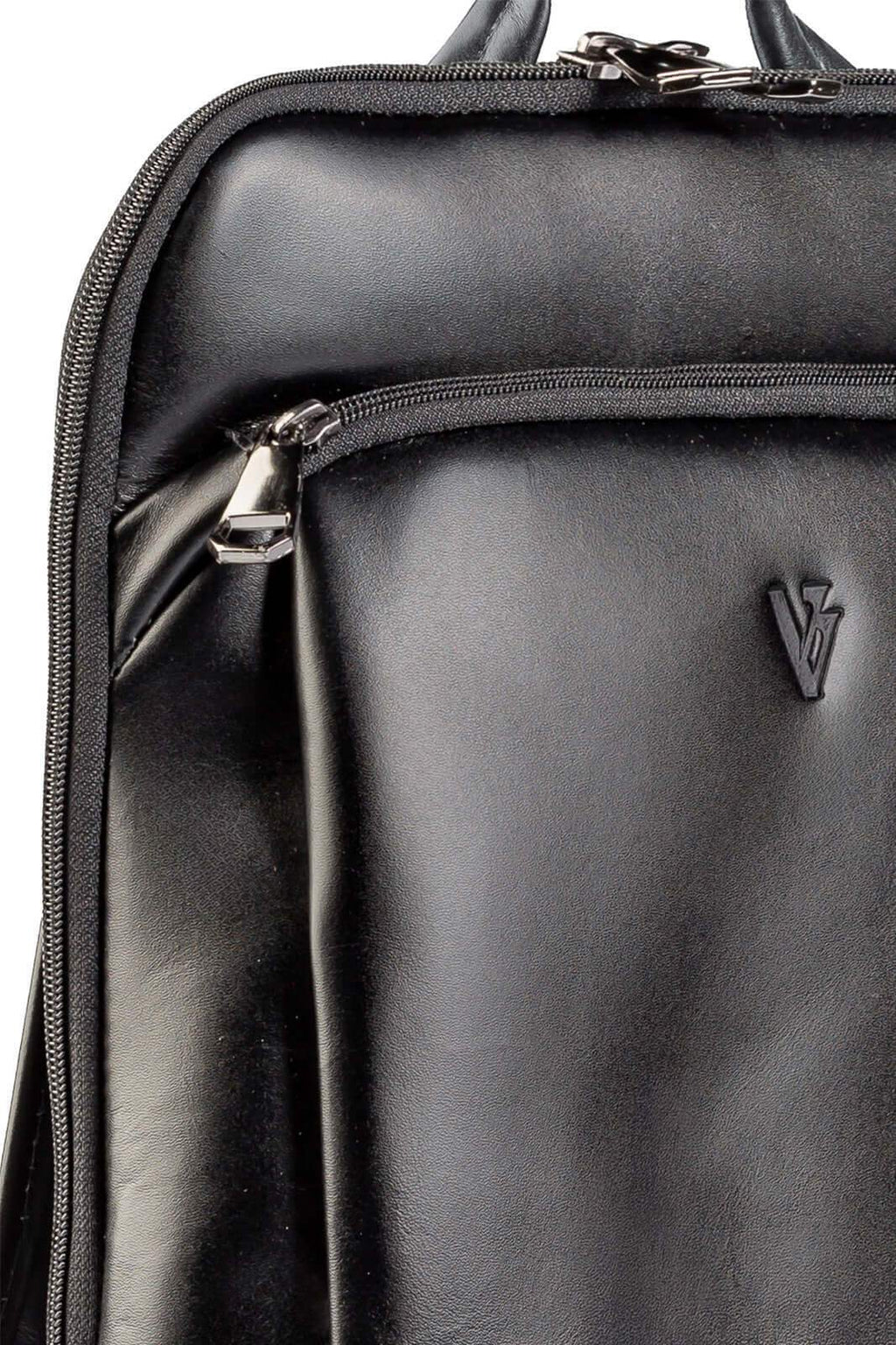 Mochila masculina slim para notebook couro italiano Otávio - Enluaze