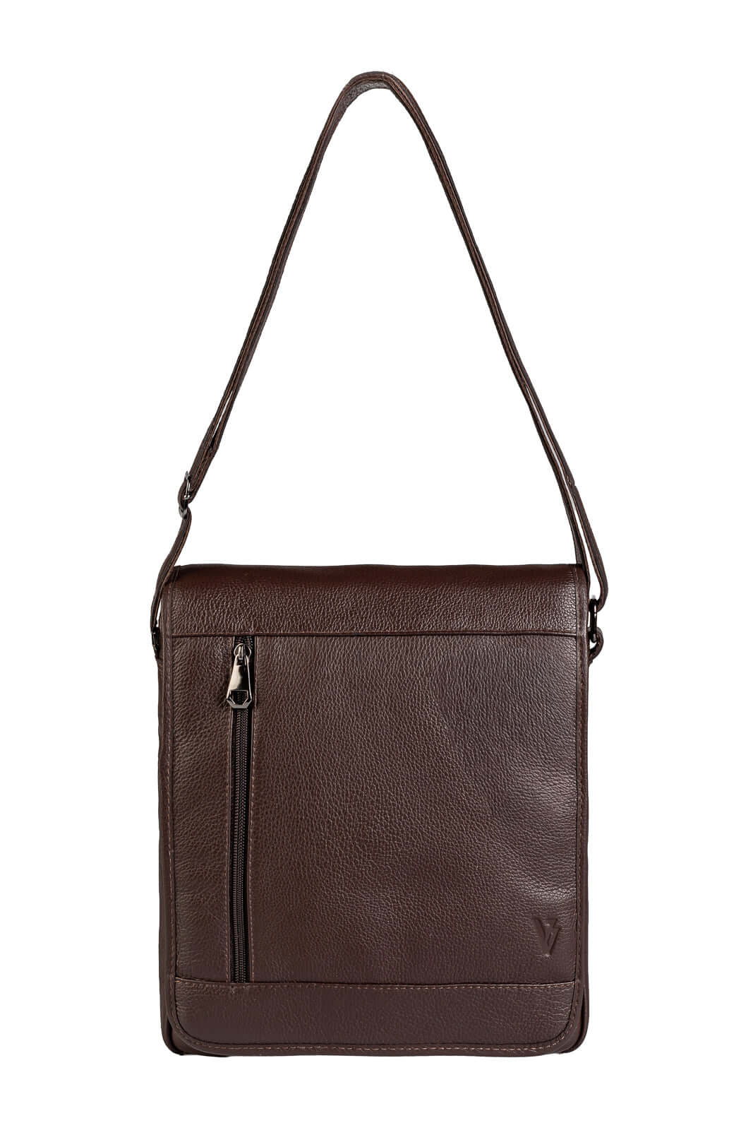 Bolsa carteiro masculina em couro floater Benício - Enluaze