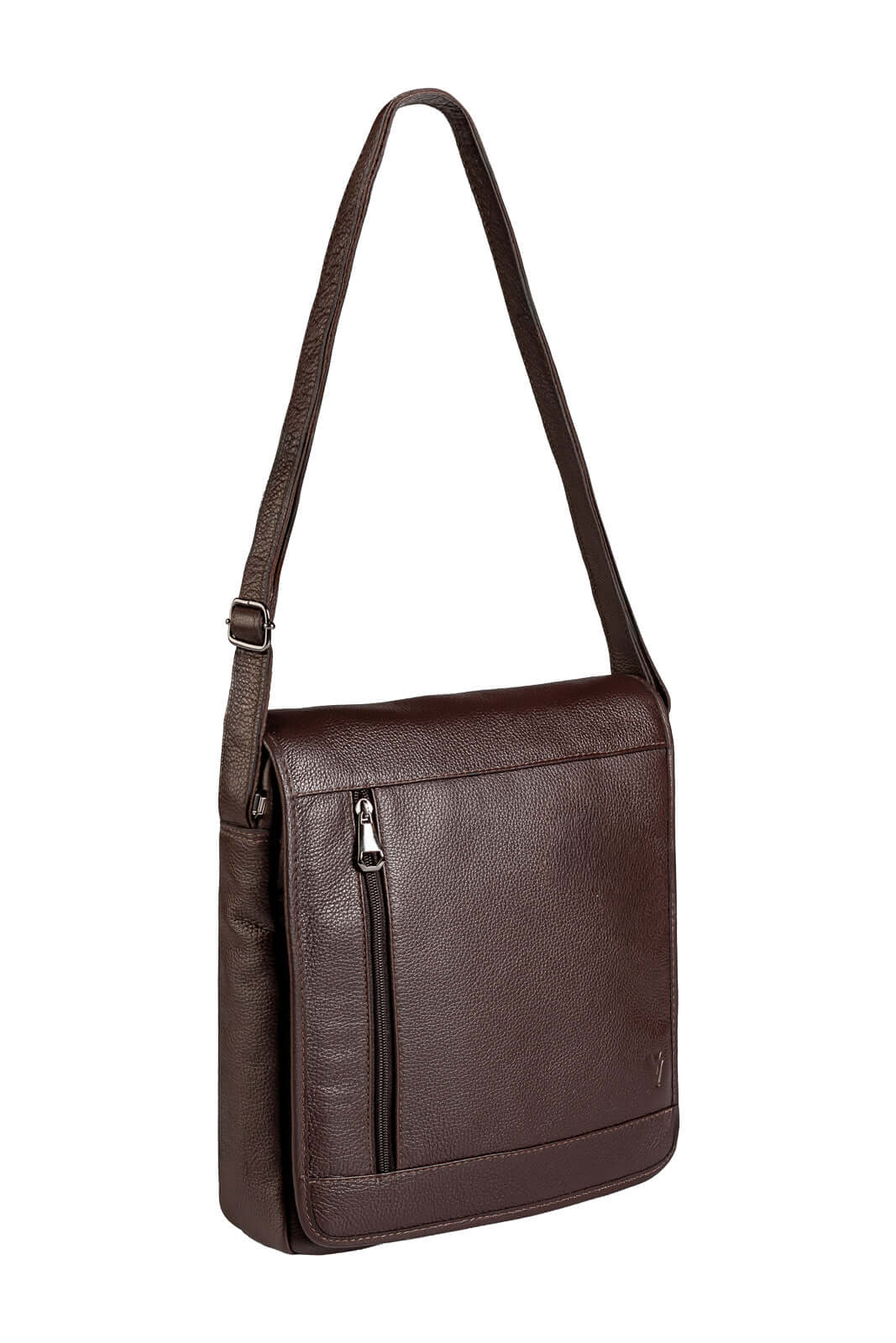 Bolsa carteiro masculina em couro floater Benício - Enluaze