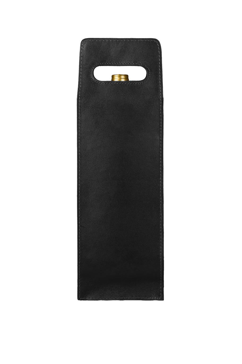Porta-vinho individual em couro italiano