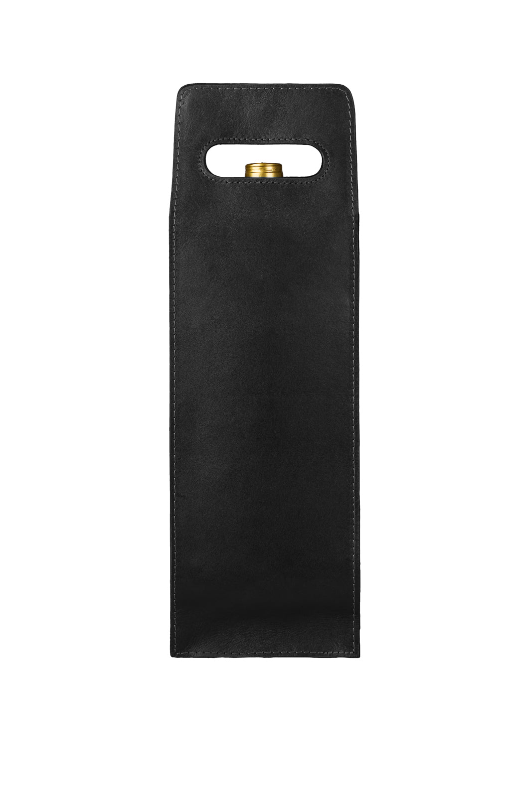 Porta-vinho individual em couro italiano