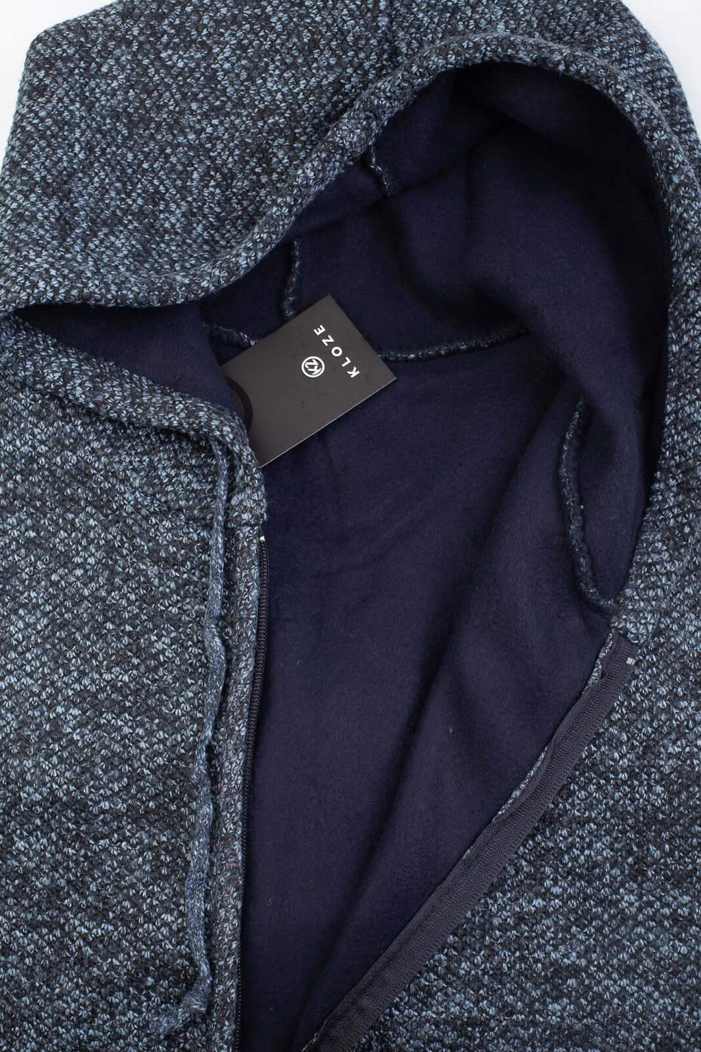 Jaqueta de malha térmica masculina com capuz 90149 - Enluaze