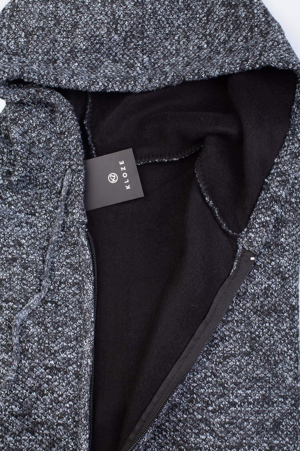 Jaqueta de malha térmica masculina com capuz 90149 - Enluaze