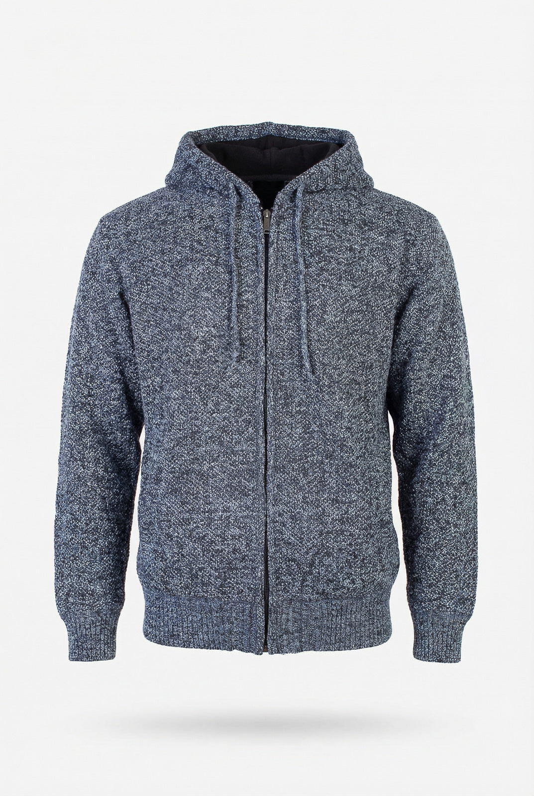 Jaqueta de malha térmica masculina com capuz 90149