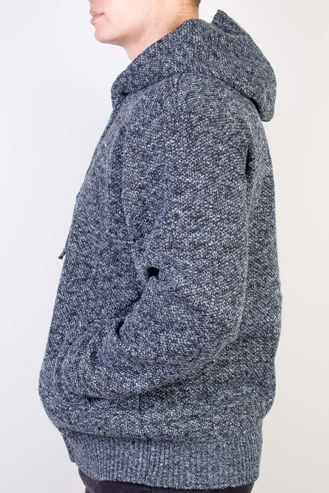 Jaqueta de malha térmica masculina com capuz 90149 - Enluaze