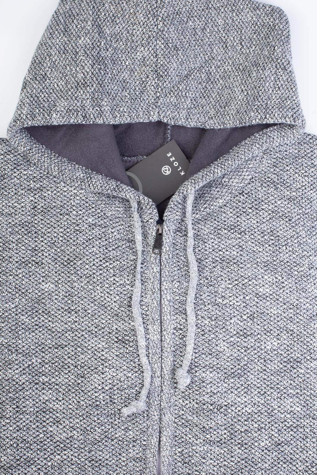 Jaqueta de malha térmica masculina com capuz 90149 - Enluaze