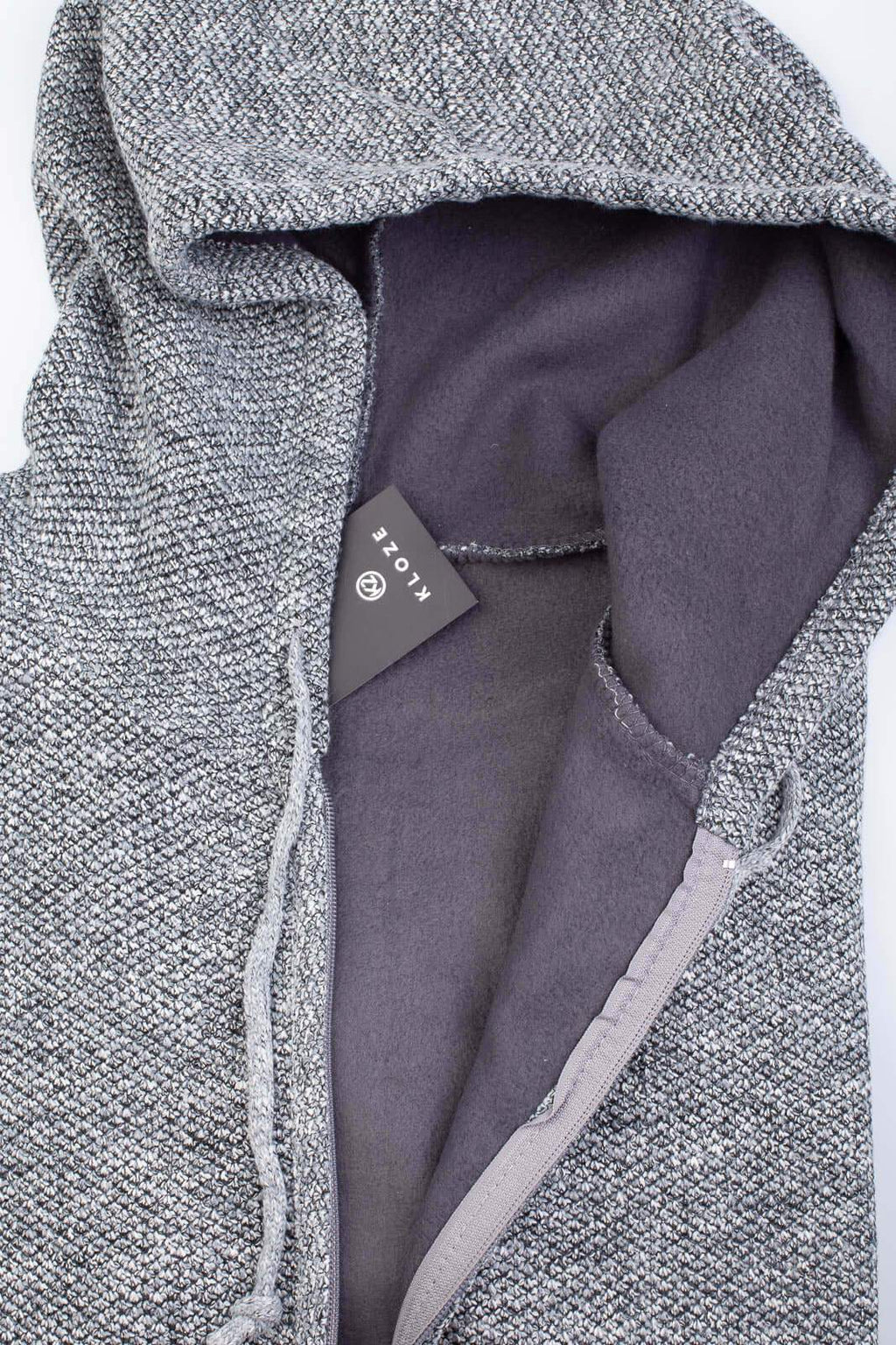 Jaqueta de malha térmica masculina com capuz 90149 - Enluaze