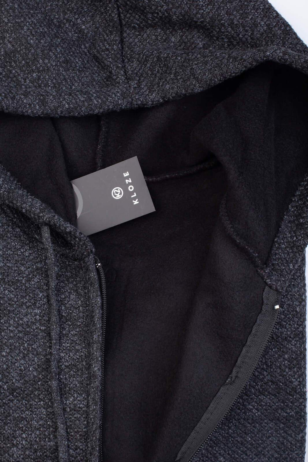 Jaqueta de malha térmica masculina com capuz 90149 - Enluaze