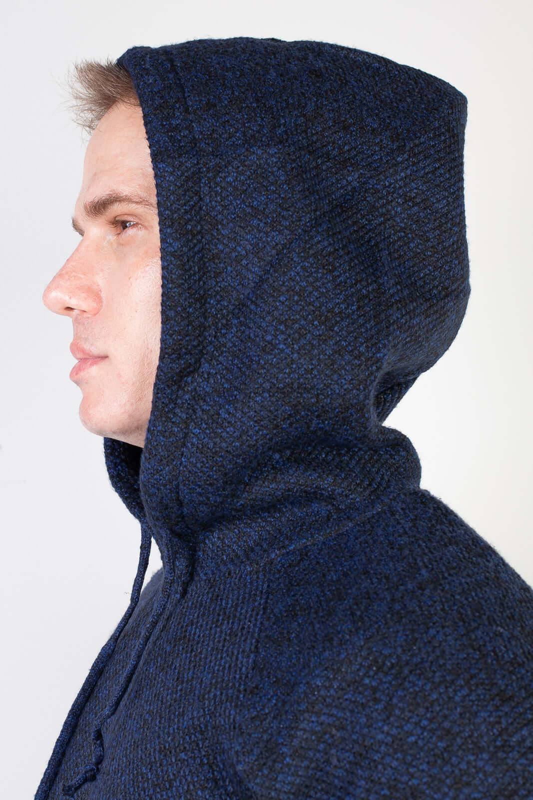 Blusão grosso de malha masculino com capuz 90150 - Enluaze