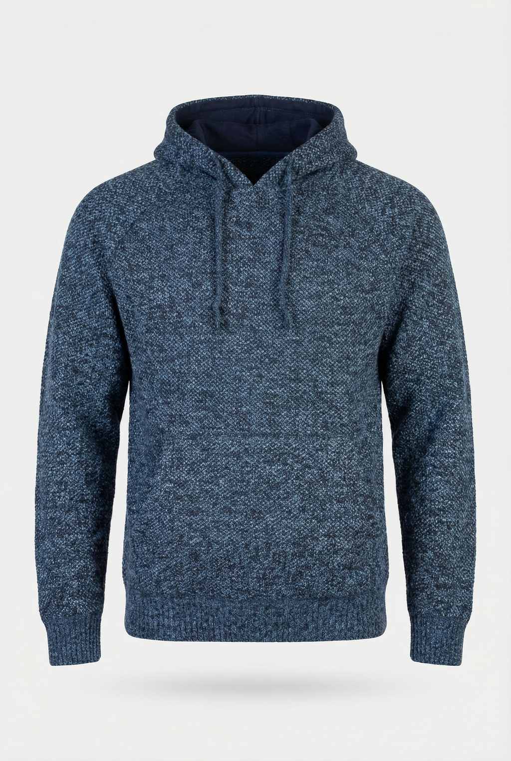 Blusão grosso de malha masculino com capuz 90150