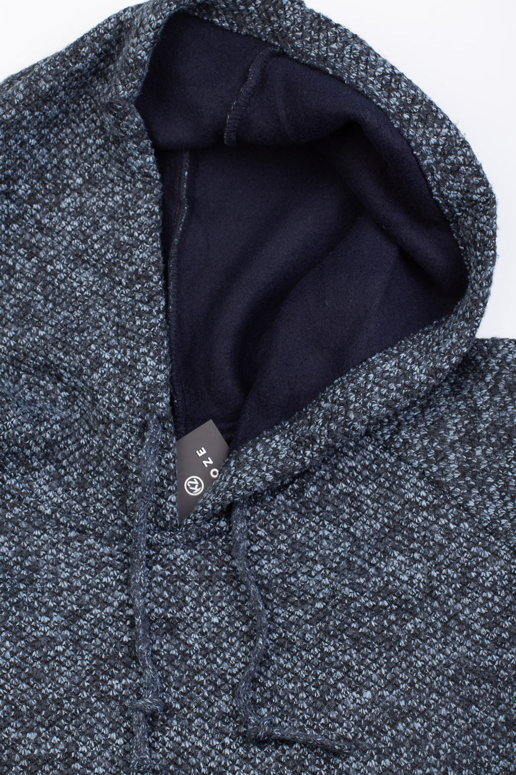 Blusão grosso de malha masculino com capuz 90150