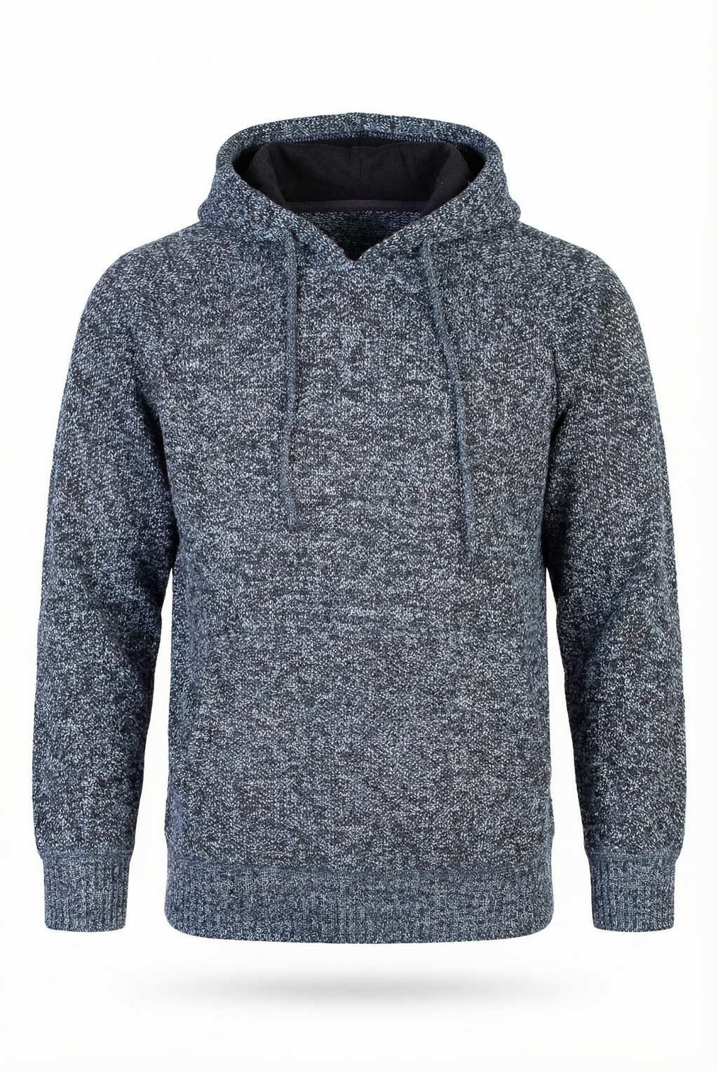 Blusão grosso de malha masculino com capuz 90150