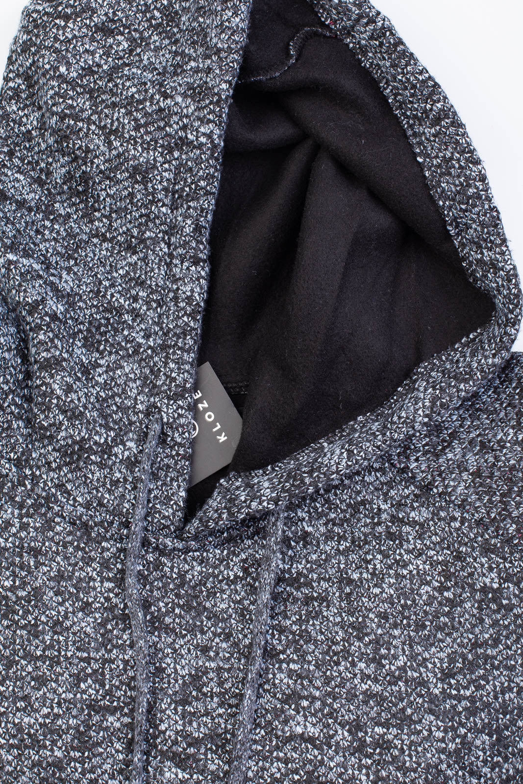 Blusão grosso de malha masculino com capuz 90150