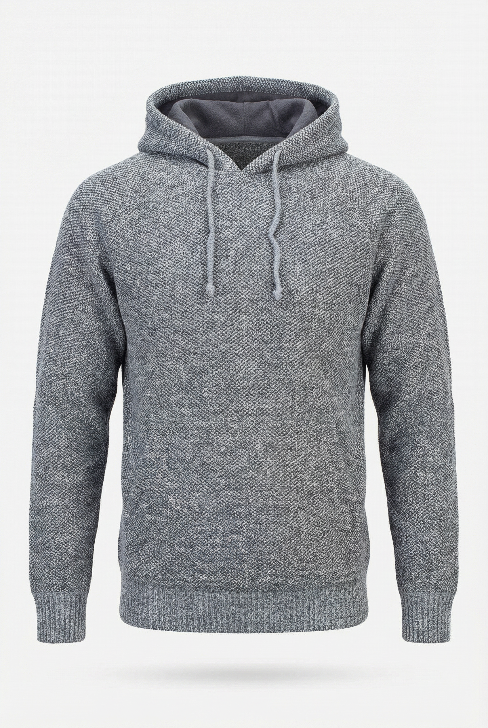 Blusão grosso de malha masculino com capuz 90150