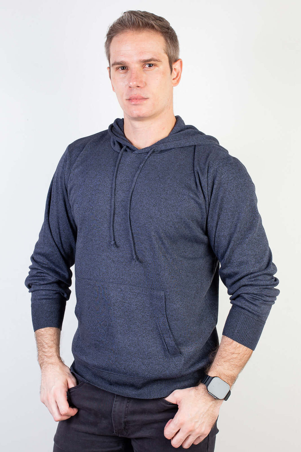 Blusa masculina moletinho com capuz 90153 - Enluaze