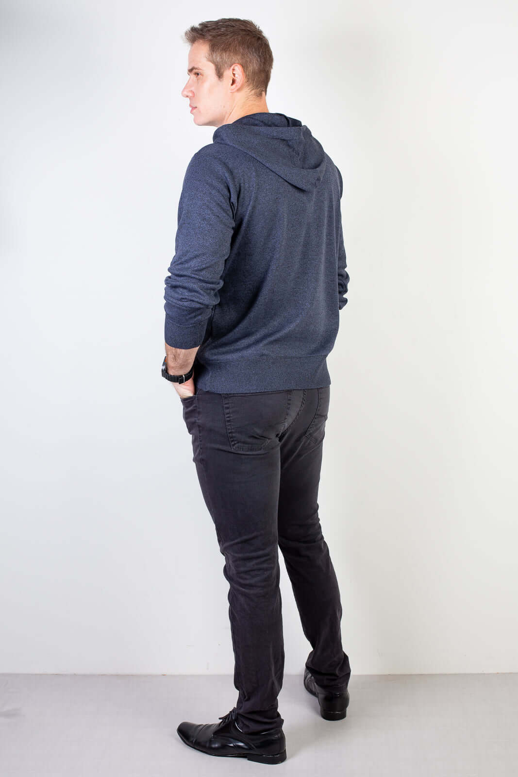 Blusa masculina moletinho com capuz 90153 - Enluaze