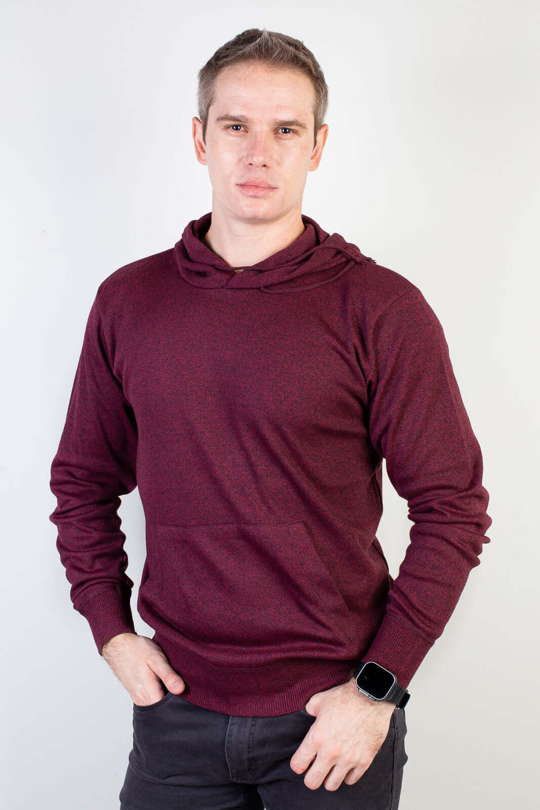 Blusa masculina moletinho com capuz 90153 - Enluaze