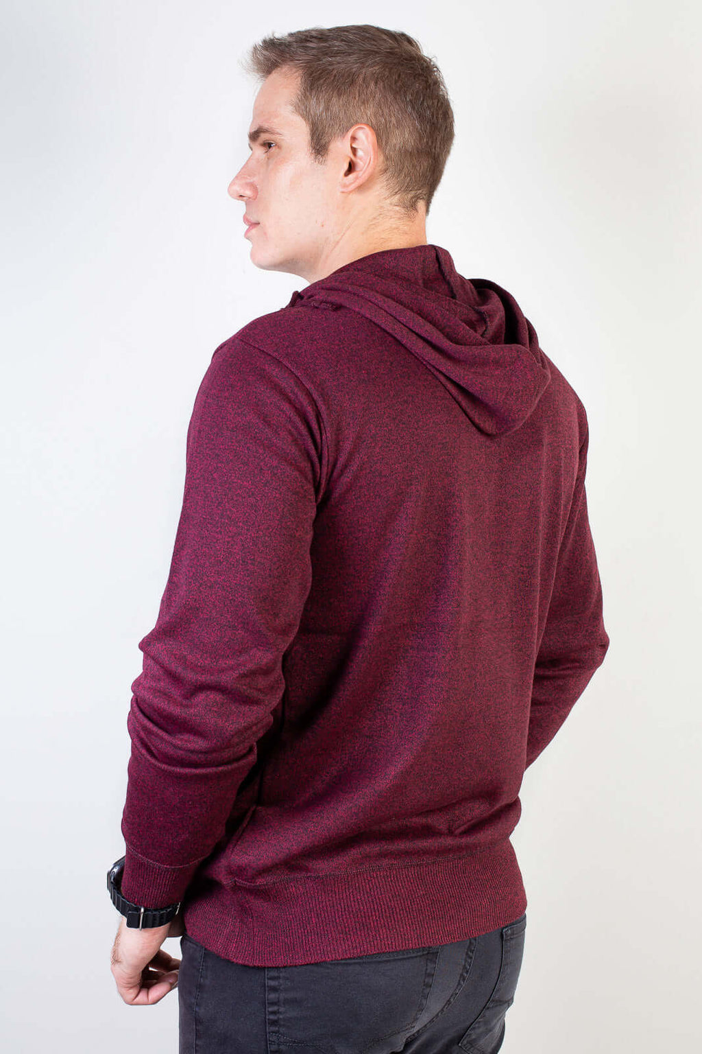 Blusa masculina moletinho com capuz 90153 - Enluaze