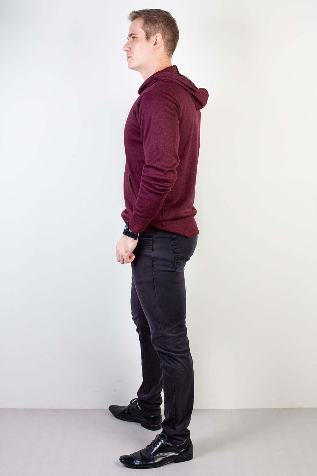 Blusa masculina moletinho com capuz 90153 - Enluaze