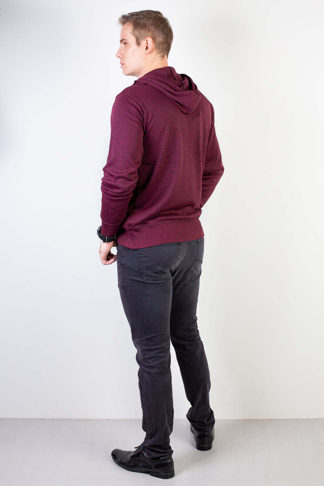 Blusa masculina moletinho com capuz 90153 - Enluaze