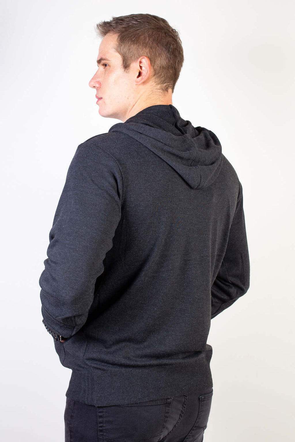 Blusa masculina moletinho com capuz 90153 - Enluaze