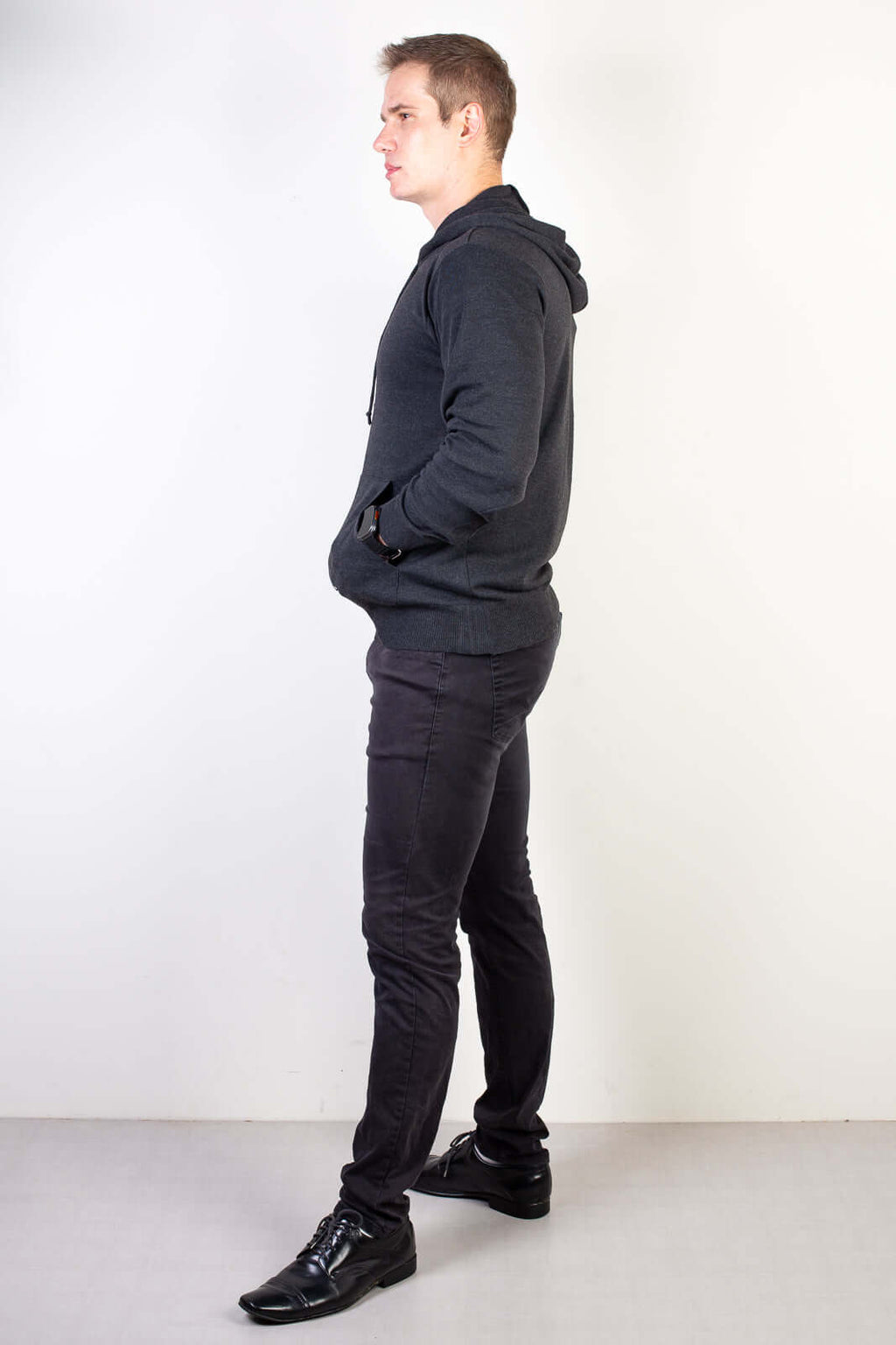 Blusa masculina moletinho com capuz 90153 - Enluaze