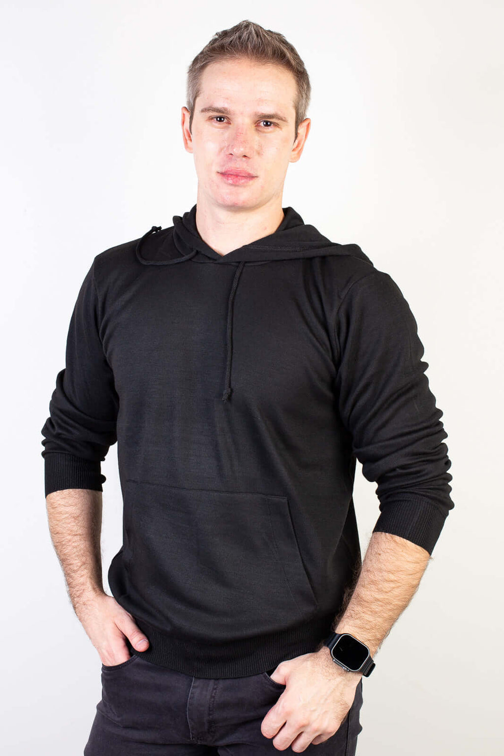 Blusa masculina moletinho com capuz 90153 - Enluaze