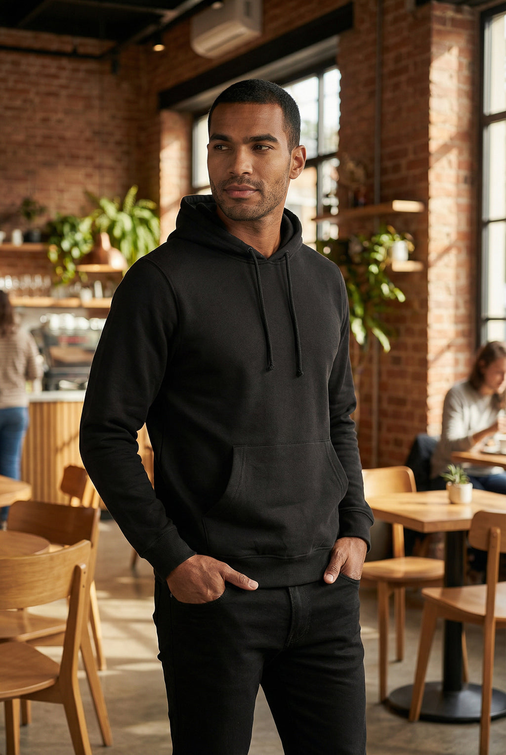 Blusa masculina moletinho com capuz 90153