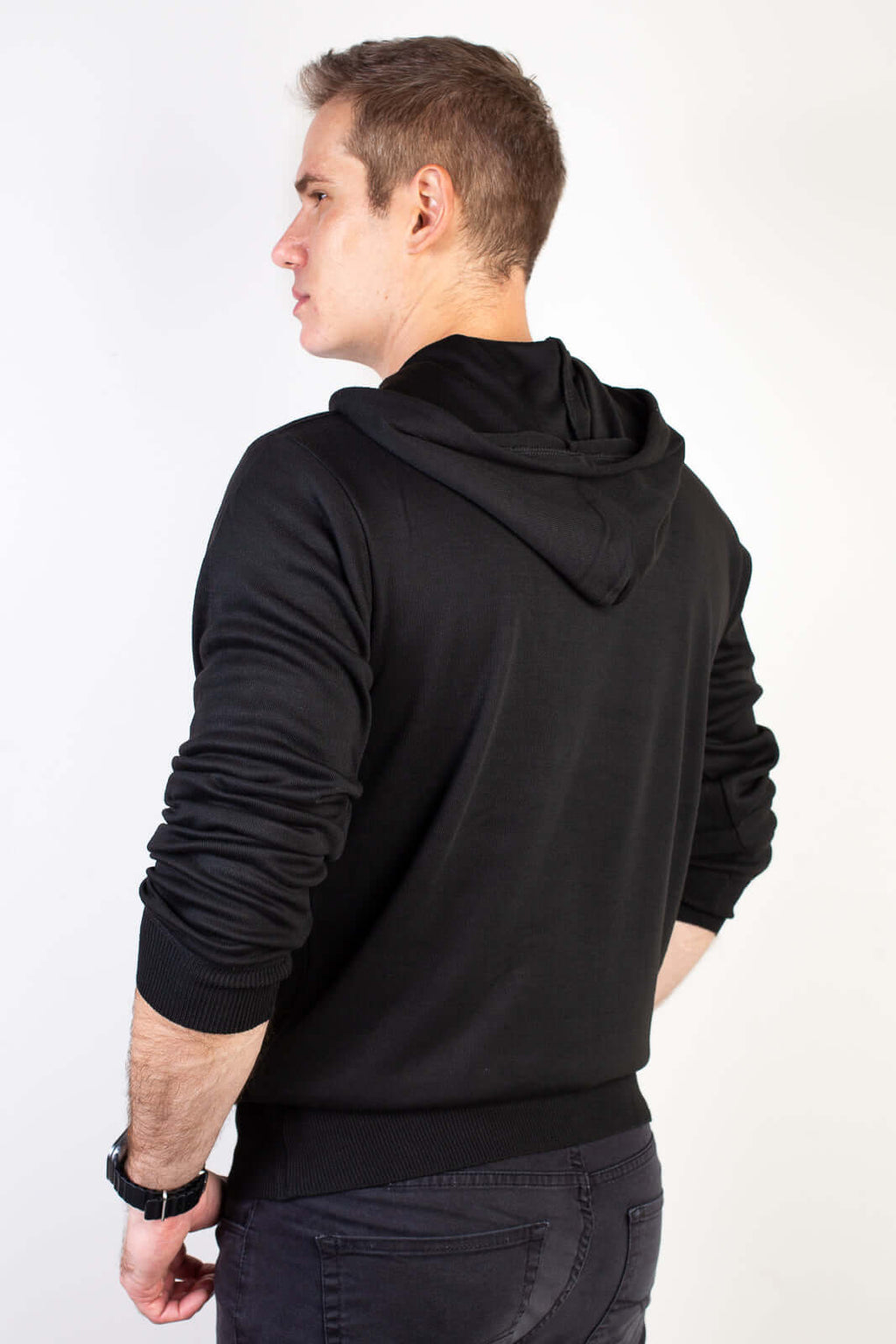 Blusa masculina moletinho com capuz 90153 - Enluaze