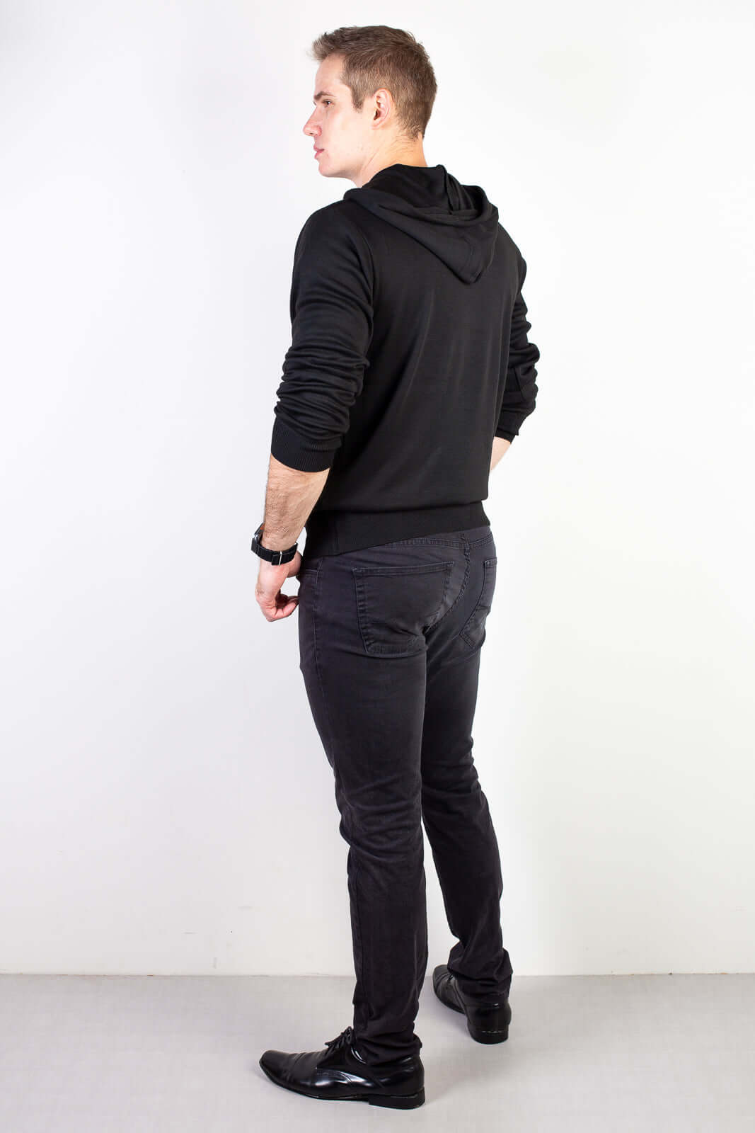 Blusa masculina moletinho com capuz 90153 - Enluaze