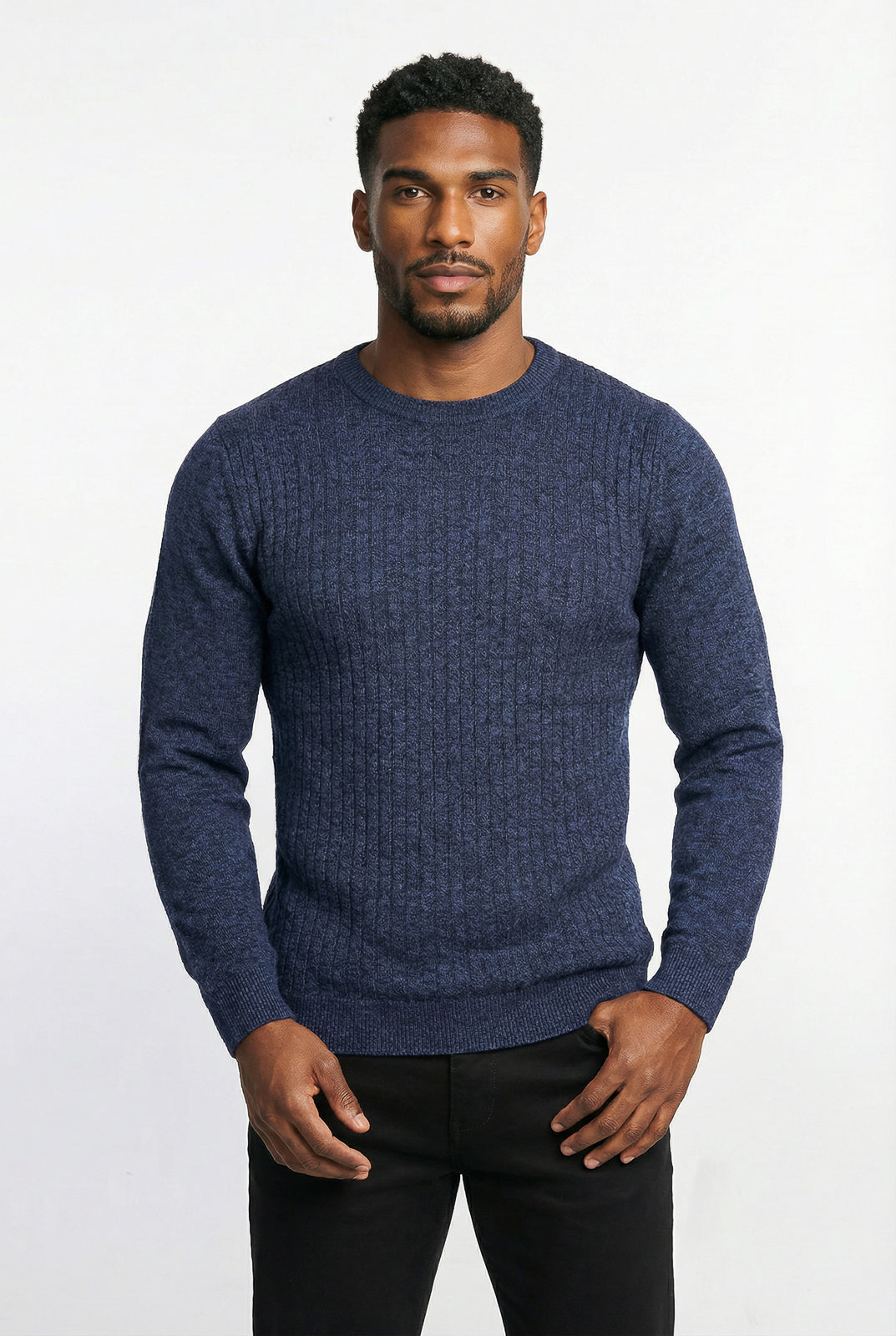 Blusa de malha masculina gola redonda 90184