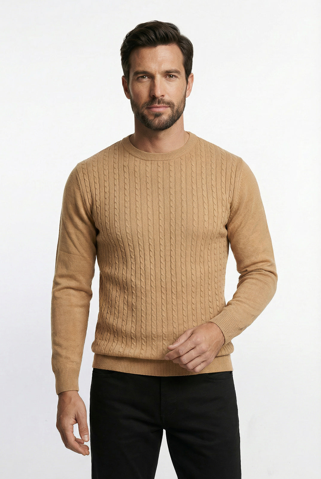 Blusa de malha masculina gola redonda 90184