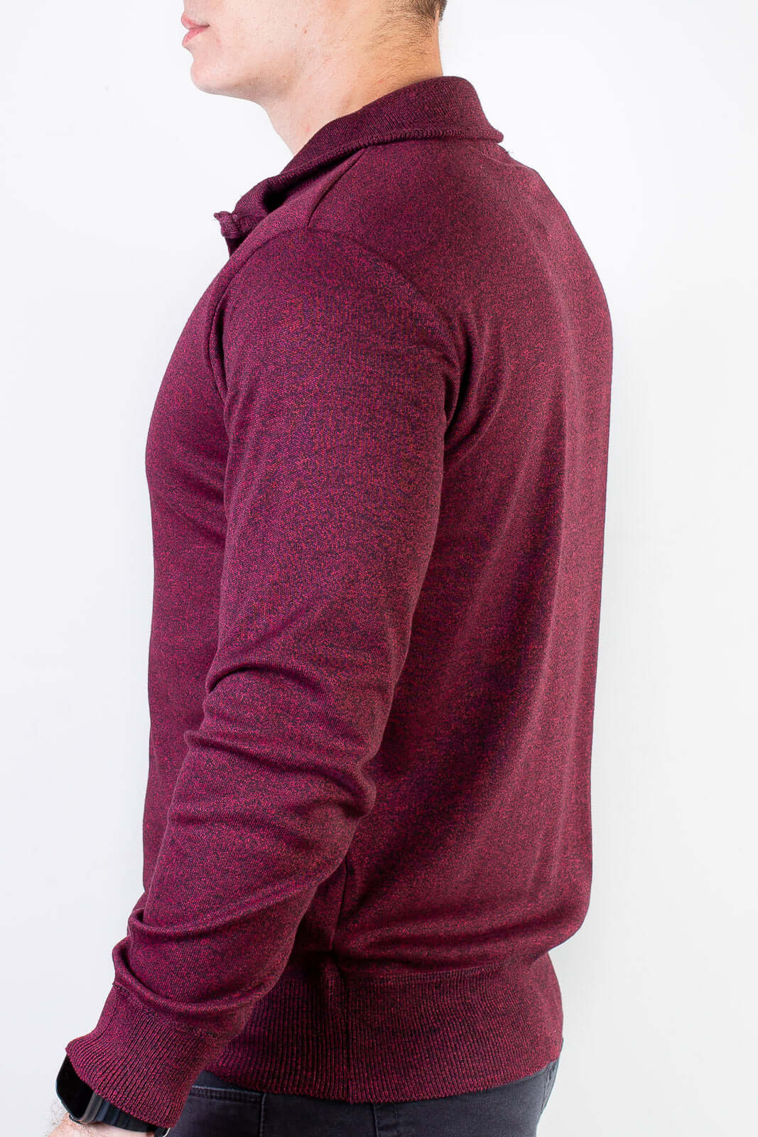 Blusa masculina gola com zíper 90207 - Enluaze