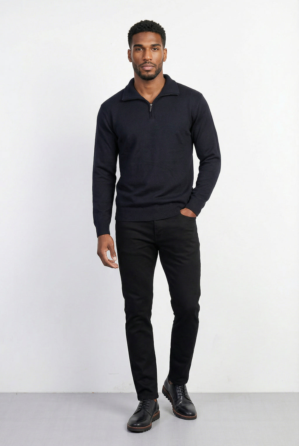 Blusa masculina gola com zíper 90207