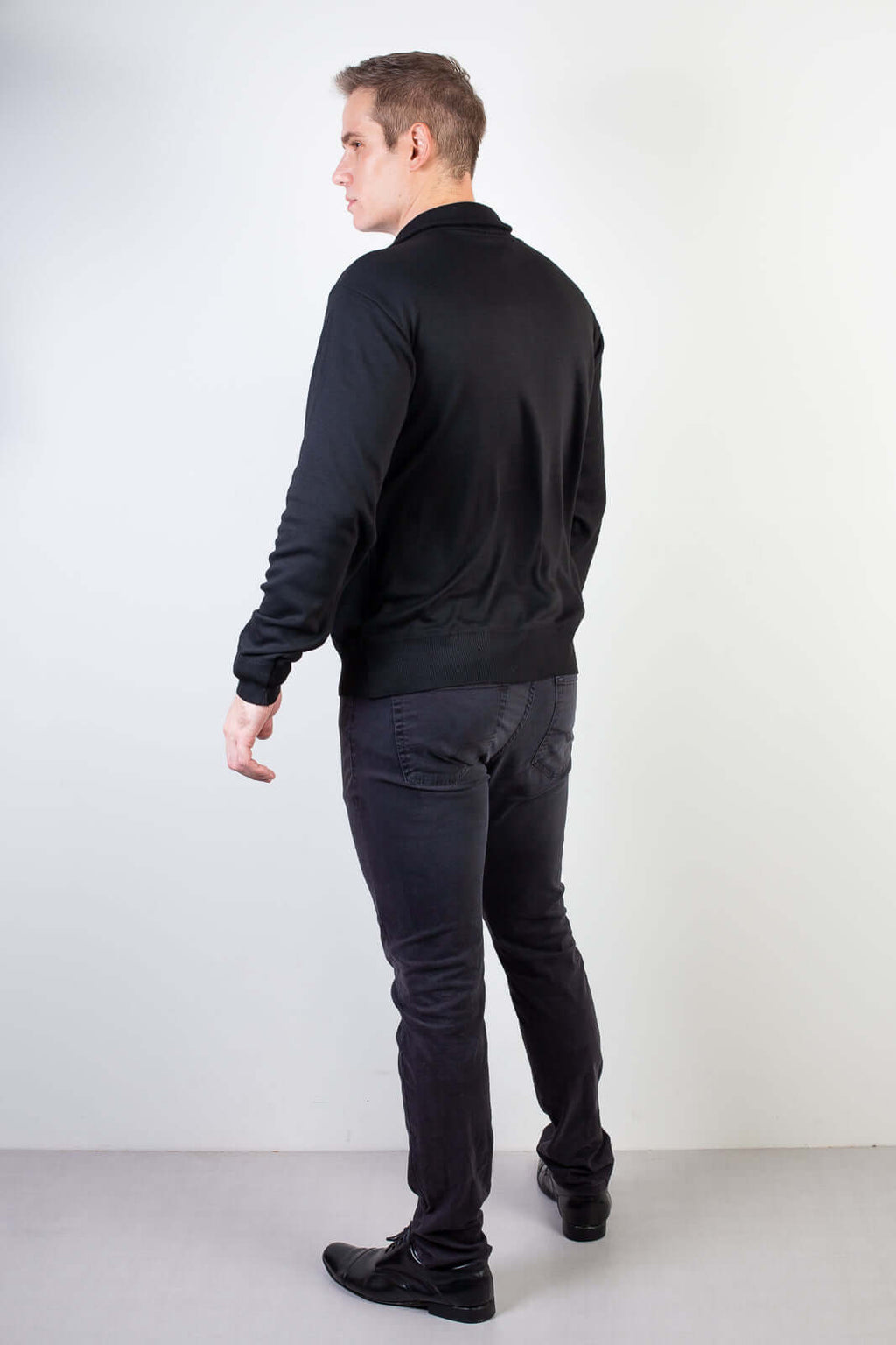 Blusa masculina gola com zíper 90207 - Enluaze