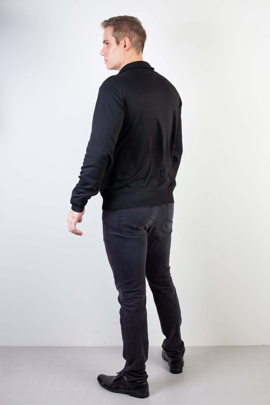 Blusa masculina gola com zíper 90207 - Enluaze