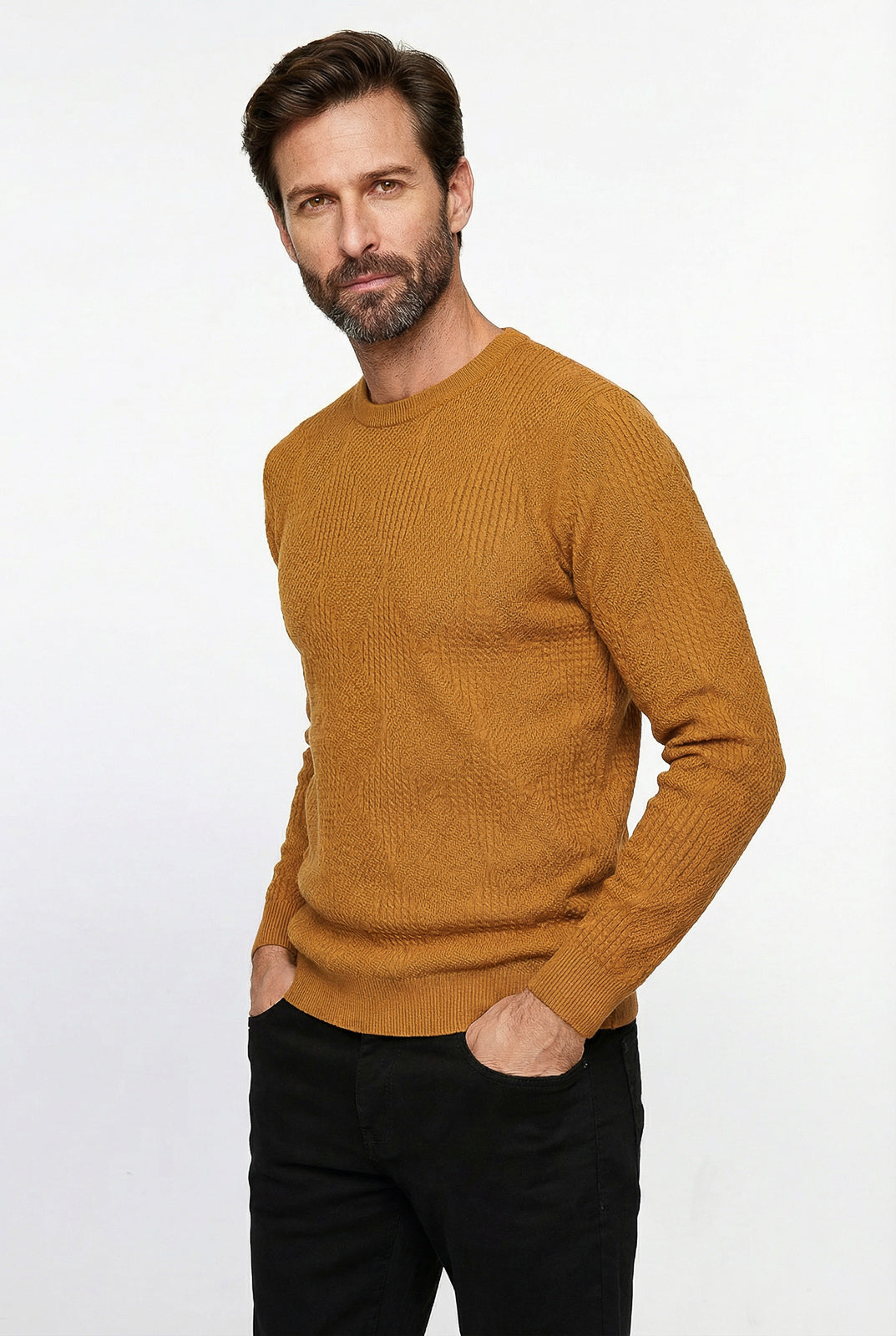 Blusa masculina trabalhada gola redonda 90216