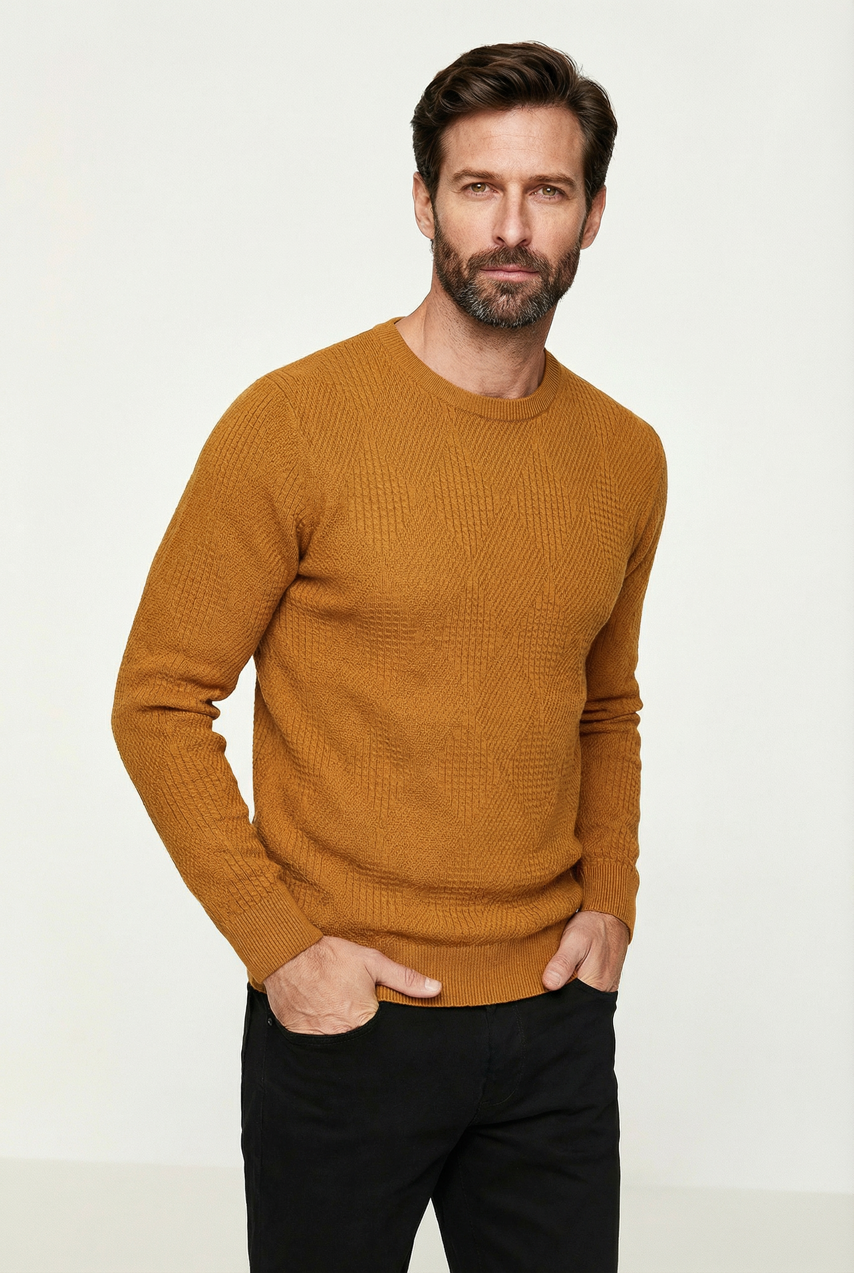 Blusa masculina trabalhada gola redonda 90216