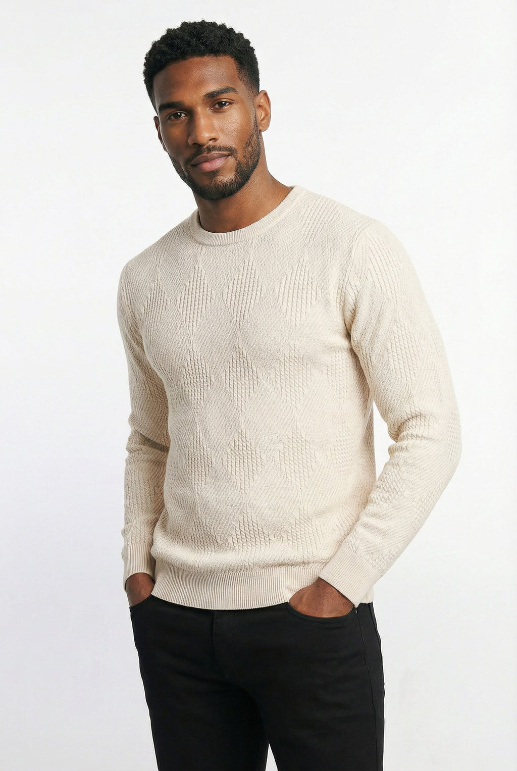 Blusa masculina trabalhada gola redonda 90216