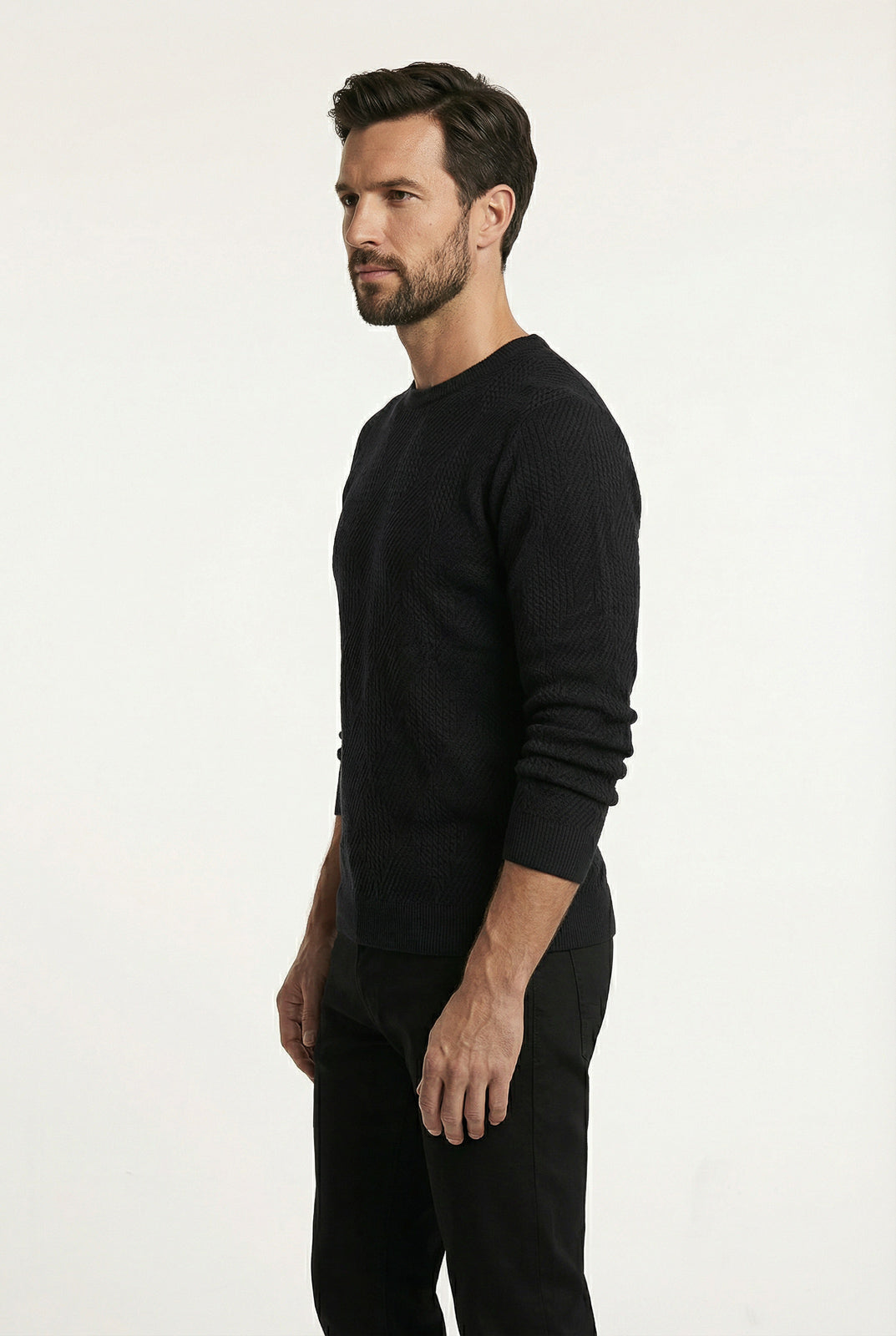 Blusa masculina trabalhada gola redonda 90216