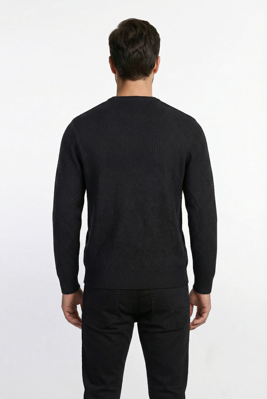 Blusa masculina trabalhada gola redonda 90216